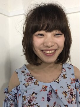 アンフィドットドゥルドゥ(AnFye.dueldo) 【AnFye.dueldo】フェミニンエアリーボブ+マーメイドアッシュ