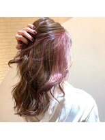 ヘアーラウンジ プレ(Hair Lounge Ple)&nbsp;インナーカラー×アッシュピンク