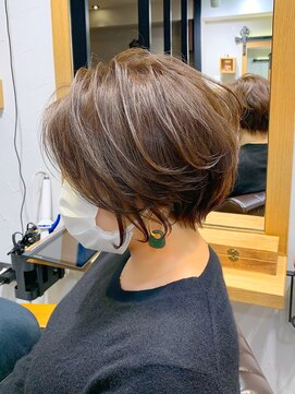 マグ ギンザ(mag ginza) 【30代40代】大人かわいい絶壁解消ショートパーマ「永田カズヤ」