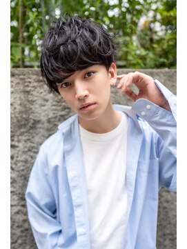 ケアリー 武蔵小杉(Carelly) メンズアップバング×束感ショートマッシュ