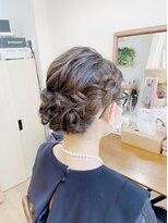 ロカット サロン(Roquat Salon)&nbsp;シニヨンアップスタイル　【ヘアアレンジ/エクステ/立川/浴衣】