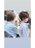 前下がり/絶壁解消/ひし形/大人ショートボブ/30代/40代★猪狩★