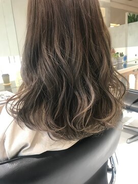 ガリカ(Gallica kinshicho) 【有坂映哉】透明感オリーブベージュ/ブリーチなしダブルカラー