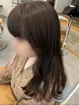 ブローチェラウカ(Broche lauka) ロング×オリーブベージュ