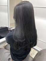 シーン(seen)&nbsp;【くびれヘア×ブルーグレージュ】小顔カット　グレージュカラー