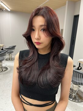リリー(Lilley) 韓国風/髪質改善/レイヤー/チェリーレッド/天神韓国ヘア/学割