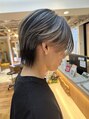 ウィンドバイシエル(WIND by CIEL) ウルフカットの襟足を活かしたメンズバレイヤージュ人気です！