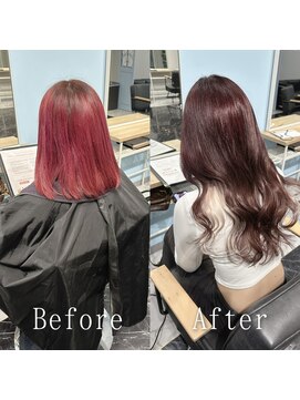 ARビューティー ギンザ(AR Beauty Ginza) ルビーブラウン×ピンクミルクティー#シールエクステ#韓国#銀座