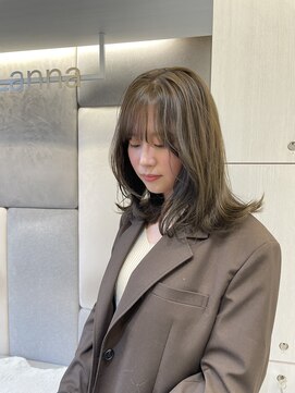 アナ ラーナ(Anna Lanna) 柔らかカーキベージュ