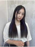 インナーカラーブリーチカラーパープルカラー
