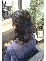 ファースト 祇園本店(first) 【ヘアセットサロンfrst】華やかウェーブハーフアップ♪