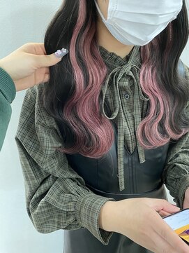 グランディールヘアデザイン(grandir hairdesign) ピンクインナーカラー！-Yurika-