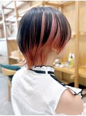 Say.アンブレラカラーベージュピンククラゲヘアーベビーピンク