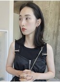 ミディアムレイヤー(20代/30代/ベージュ/グレージュ)C39