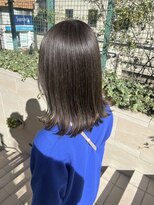 スタイル 成城学園前(STYLE)&nbsp;ブリーチなしで透明感カラー　モノトーングレージュカラー