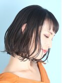 ショート・ボブ/面長/前髪あり/絶壁解消/30代/40代/50代/くびれ