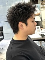 イーラ(era)&nbsp;スパイキーショートパーマ/メンズ/刈り上げ/眉毛/ツイスト