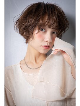 カバーヘア 上尾西口店(COVER HAIR) 乾かすだけ抜け感フェザーショートマッシュパーマw上尾20代30代