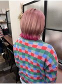 ピンクベージュ_エンドカラー