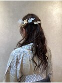 ハーフアップ