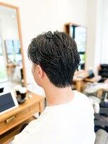 セイドット フクオカ(Say.FUKUOKA) 【メンズ★大名】センターパート×フェザースタイル×パーマ