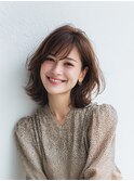レイヤーカット/イメチェン/外ハネボブ/美髪/ワイドバング/髪型