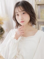 カバーヘア ブリス 川口(COVER HAIR bliss)&nbsp;透けバングフェザーパーマゆるふわボブディc6川口20代30代40代