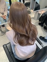 ペレ アネックス 大阪梅田茶屋町店(PELE ANNEX)&nbsp;くびれヘア/アプリコットオレンジ/ハイライトカラー/梅田