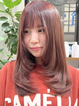 ベルヘアーデザイン 堺東(Belle hair Design) 韓国風顔周りレイヤーカットアディクシーカラー堺東20代30代40代