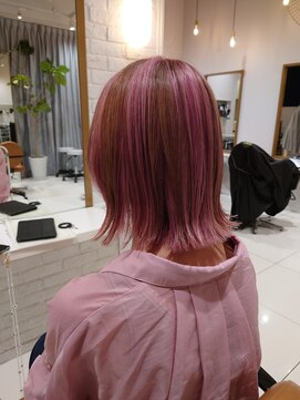 ルクール ヘアー プレジー(Le Coeur HAIR Plaisir) ピンク×ブラウン