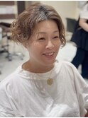 ストレートのボブ～ショートのパーマへ・スタイルチェンジ