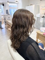 ロッコ 船橋駅(Rocco) ウルフウェーブパーマ 柔らかマロンベージュ 船橋 船橋駅