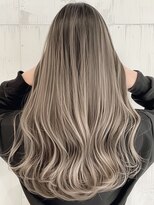 ネックス 表参道本店(nex)&nbsp;デザインカラーレイヤーカットウェットヘアオーリブベージュ