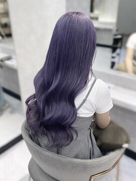 ジェム リット(GEM lit) ラベンダー/ラベンダーグレー/透明感カラー/ケアブリーチ/名駅