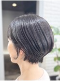 丸みショート/ショートボブ/40代/50代/60代/