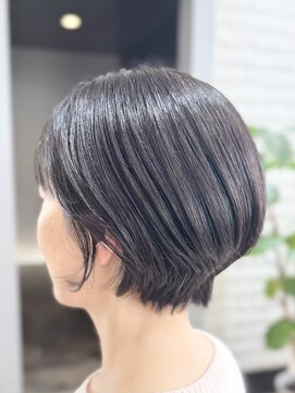 シュヴー 築地(CHEVEUX) 丸みショート/ショートボブ/40代/50代/60代/