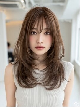 ダル 渋谷/表参道(DAL.) レイヤーカット髪質改善カラー透明感カラー顔まわりカット