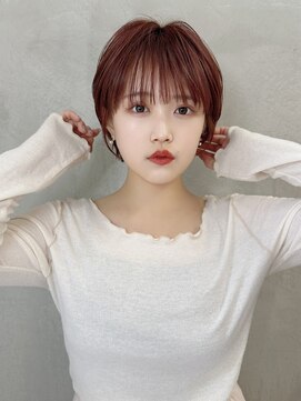 ロンドエニカ 大宮(Lond enika) クールショート/ピンクベージュ/カーテンバング/顔周りカット