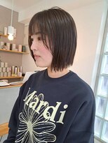 ナウアズ(now as.)&nbsp;顔周りレイヤーボブ×olive beige【八木】【now as.明石】