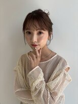 ユーフォリア 青山(Euphoria)&nbsp;まろやかベージュカラー×ルーズアップヘアセット