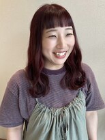 ベル 流山おおたかの森(BELLE)&nbsp;ブリーチ無しダブルカラー×チェリーレッド