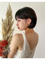 ミラバイケンジ 藤沢(Mira by KENJE)&nbsp;ダークパープル/ナチュラルショート/夏のヘアアレンジ/藤沢