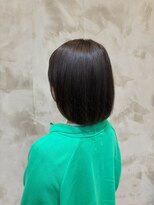 ポルム パプリカ(polum paprika)&nbsp;小顔カット暖色系カラー抜け感ナチュラルボブ切りっぱなし