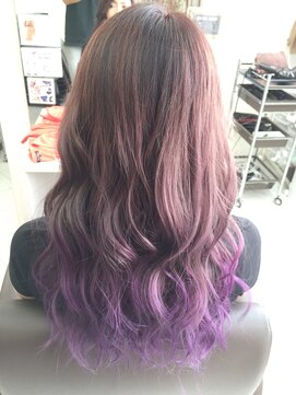 ネクスト 池袋(NEXT) 【パープルグラデ】原色MIXオリジナルヘア【NEXT池袋】