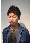 【ROSSO】メンズパーマ アップバング ショート【ロッソ】