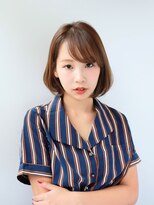 ルティア(Lutia) 流しバング ひし形ボブ ショコラブラウン★★