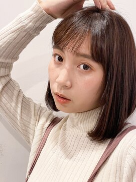 アンヘアー 元町三宮(UNHAIR) エアリーミディ前髪イヤリングカラーイメチェンスタイル