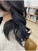 【立町メアリーバイメリー】☆ブルーブラック×インナーブルー☆