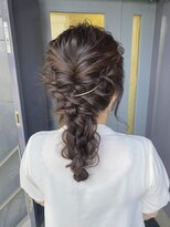 結婚式二次会ヘアセット/網みおろし/似合わせset