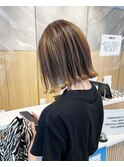 大人気×ボブ×ハイライト